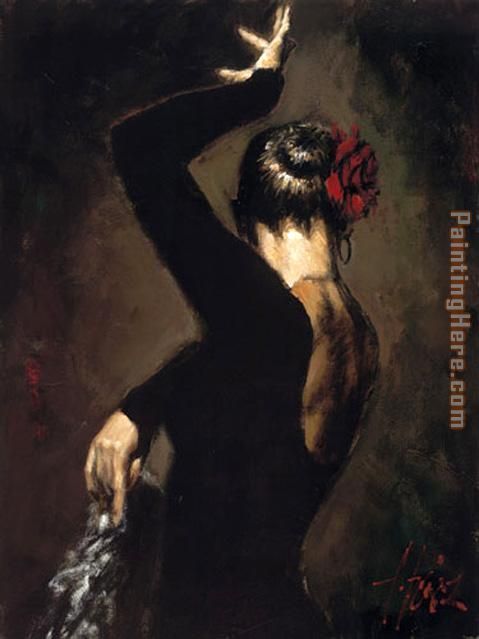 tergopelo II painting - Flamenco Dancer tergopelo II art painting